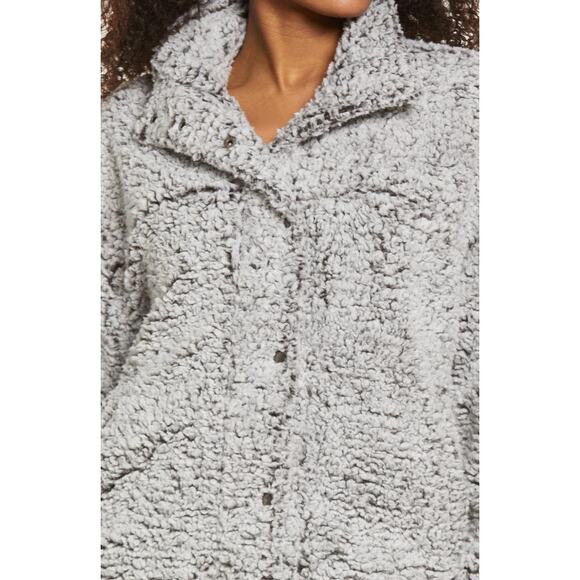 Thread & Supply Wubby Sherpa Jacket Women’s Sz S Frosted Charcoal Cozy Soft NWT - Picture 2 of 10